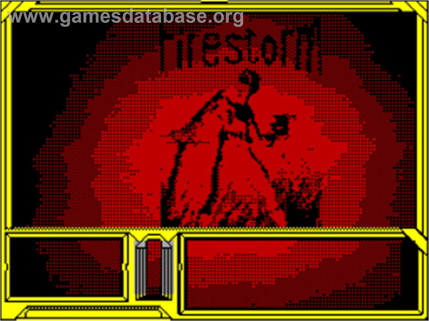 Firestorm - Sinclair ZX Spectrum - Artwork - Title Screen