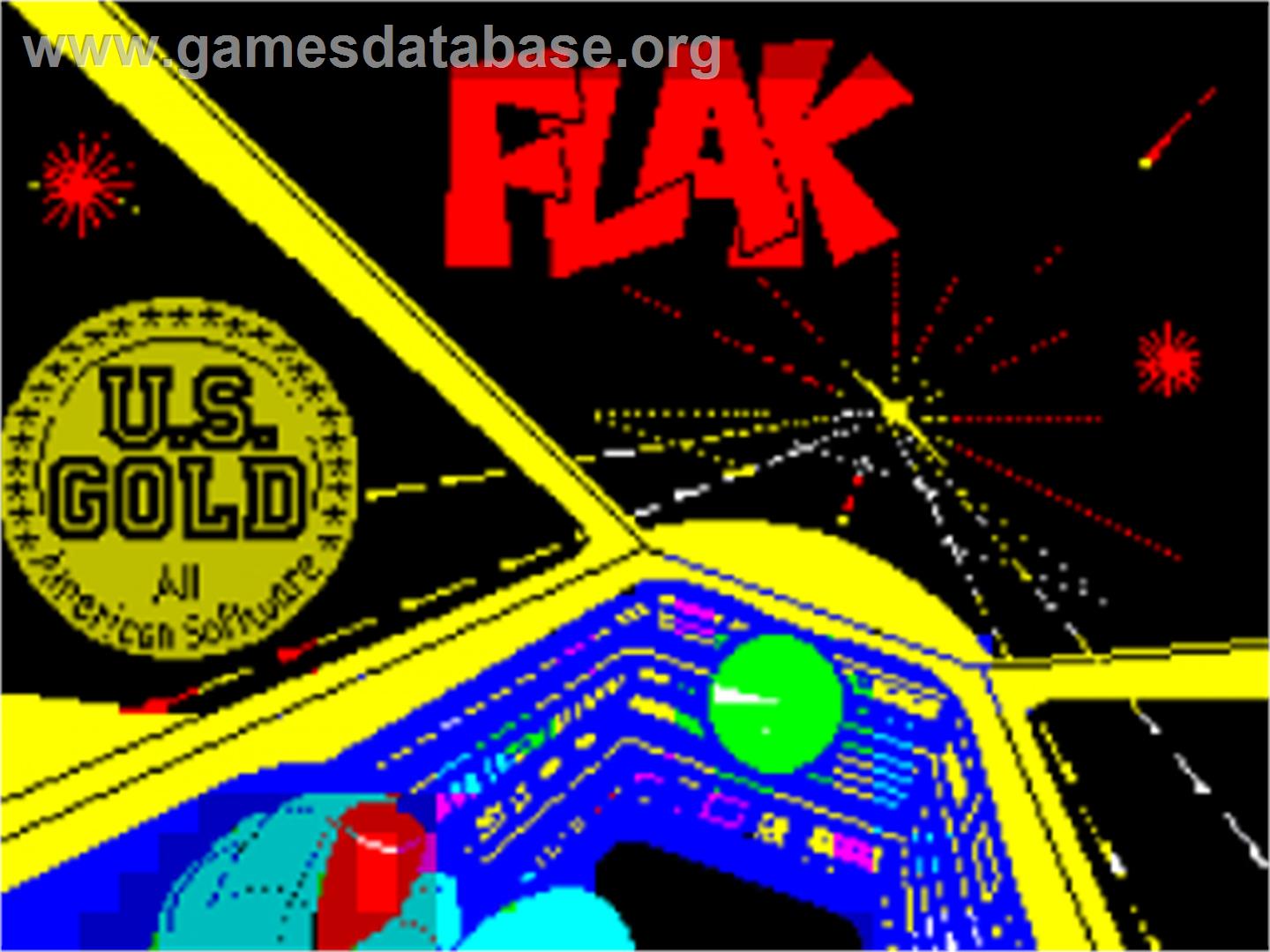 Flak - Sinclair ZX Spectrum - Artwork - Title Screen