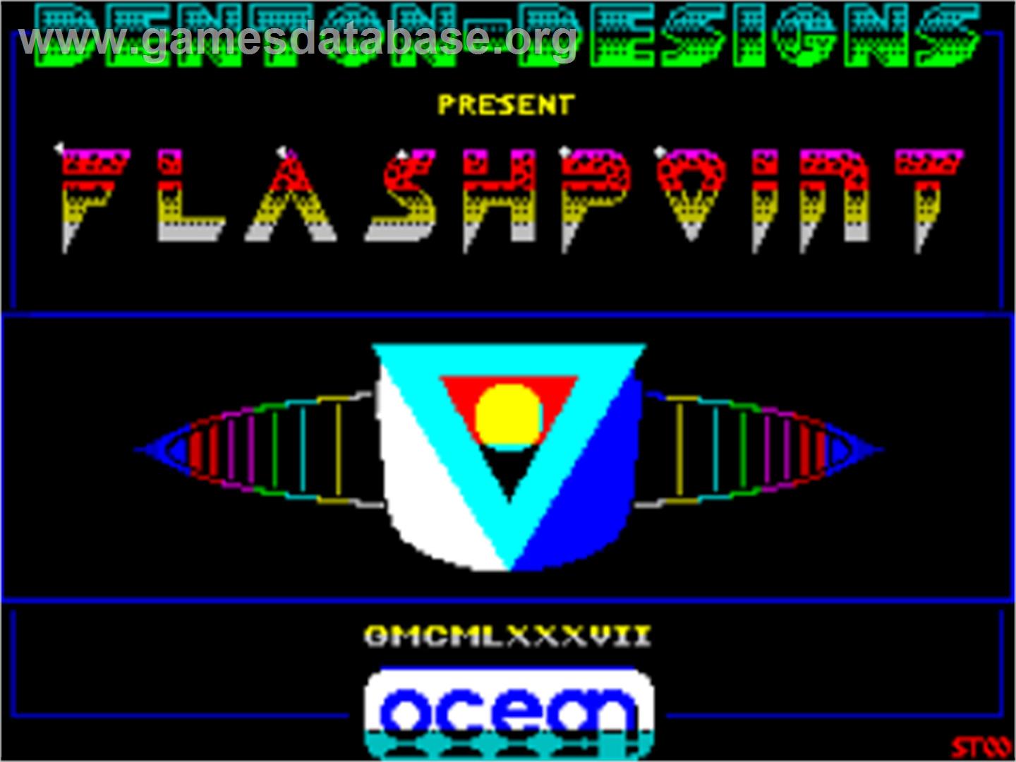 Flashpoint - Sinclair ZX Spectrum - Artwork - Title Screen