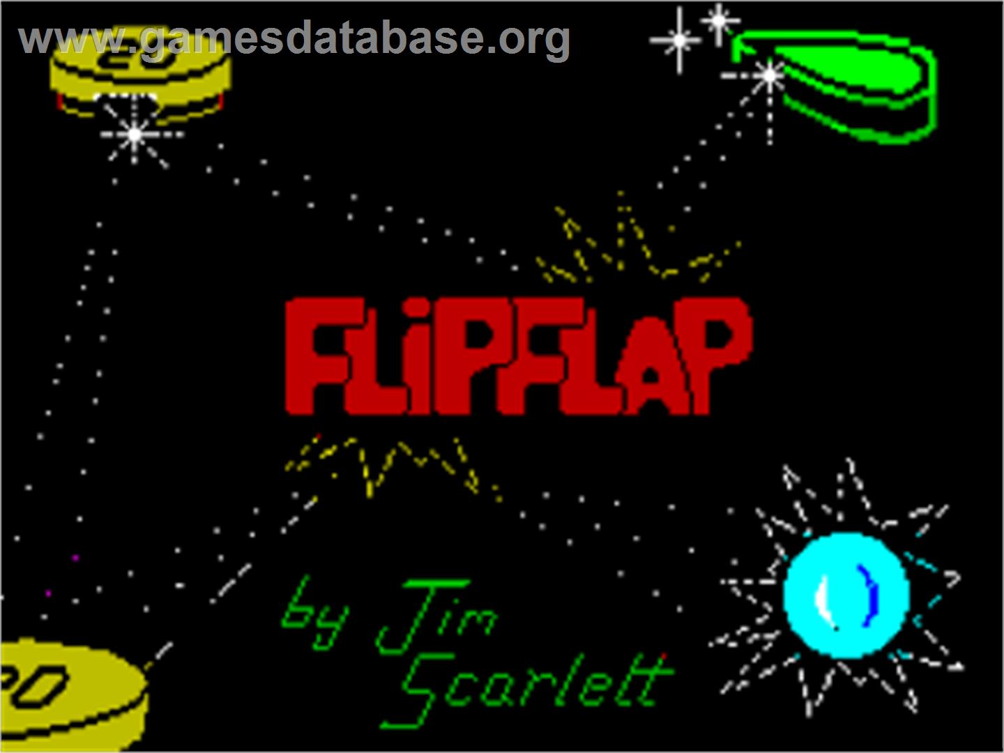 Flip Flap - Sinclair ZX Spectrum - Artwork - Title Screen