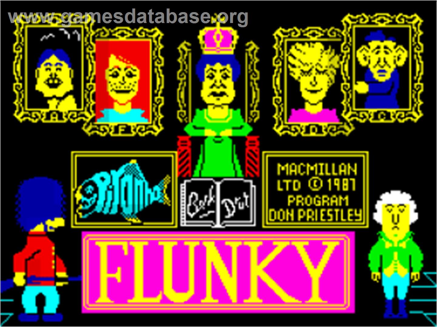 Flunky - Sinclair ZX Spectrum - Artwork - Title Screen