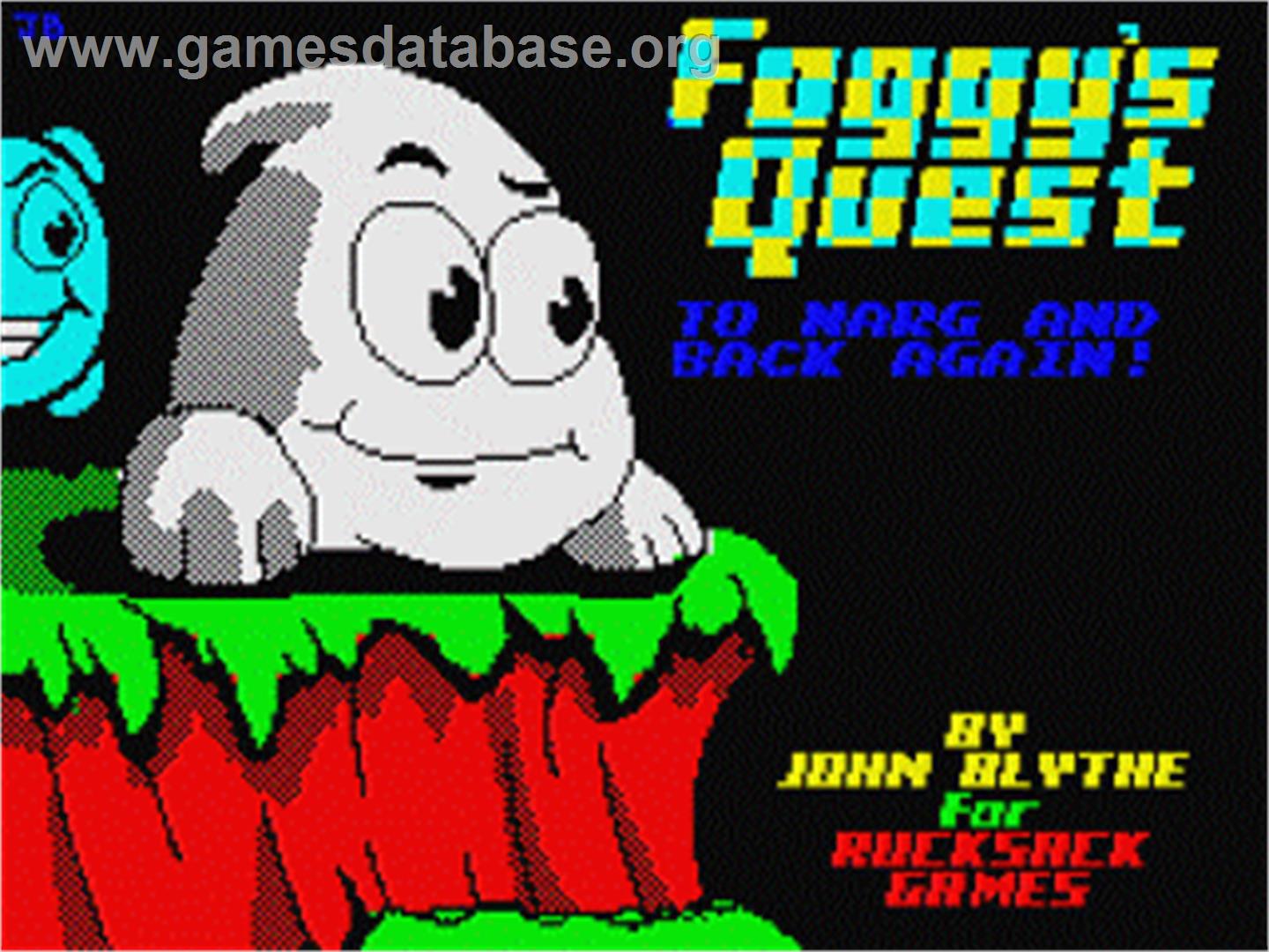 Foggy's Quest - Sinclair ZX Spectrum - Artwork - Title Screen