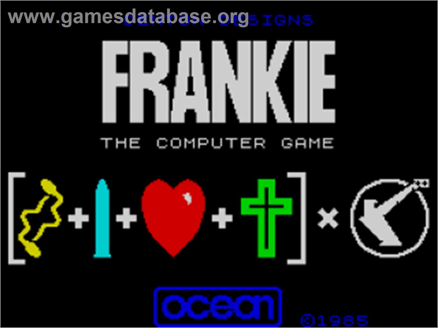 Frankie Goes To Hollywood - Sinclair ZX Spectrum - Artwork - Title Screen