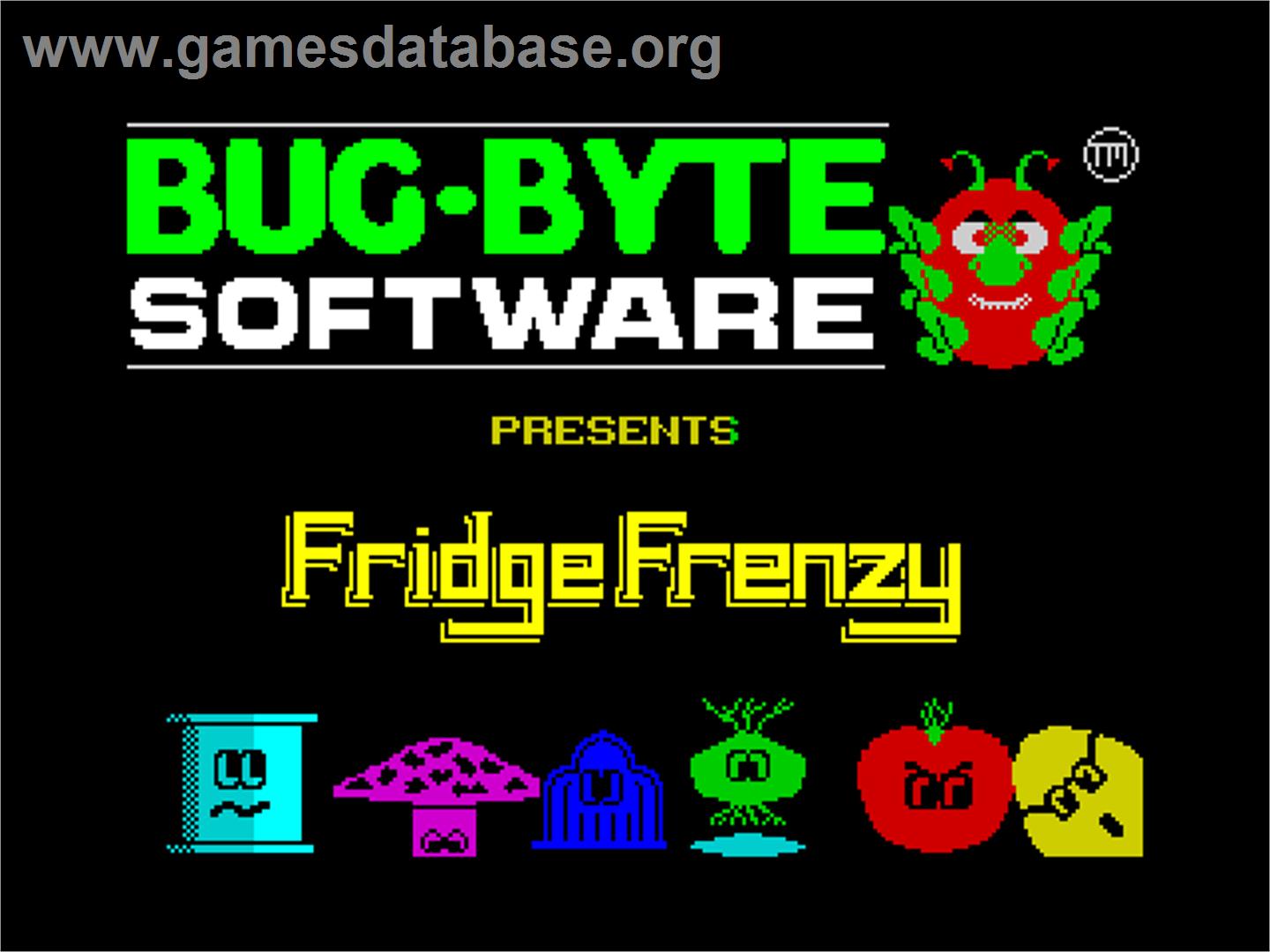 Fridge Frenzy - Sinclair ZX Spectrum - Artwork - Title Screen