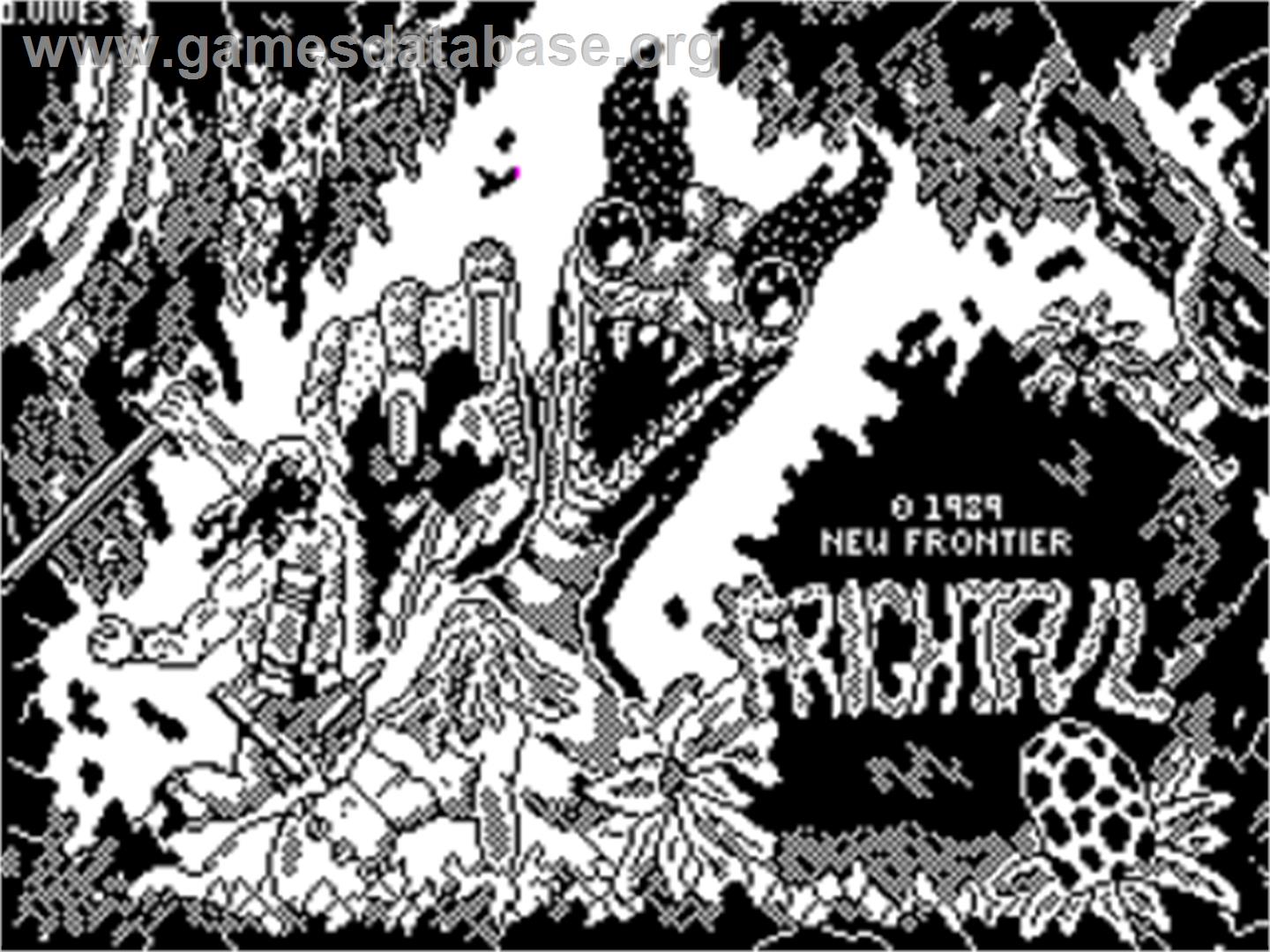 Frightful - Sinclair ZX Spectrum - Artwork - Title Screen