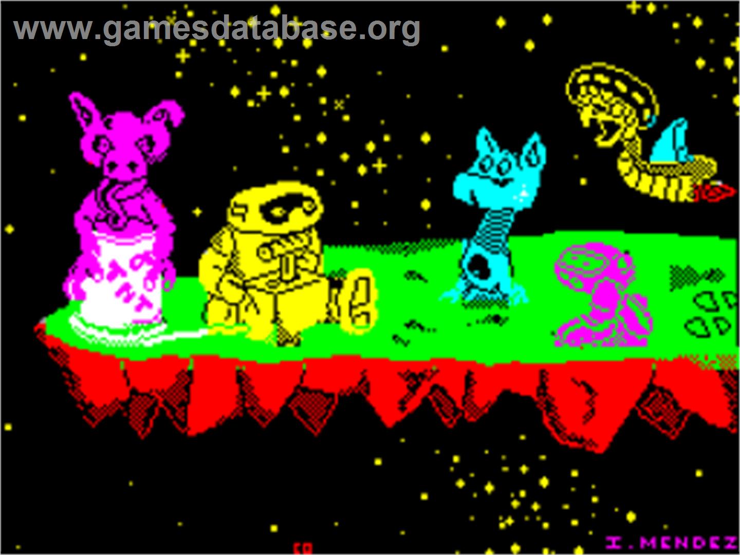 Frontiers - Sinclair ZX Spectrum - Artwork - Title Screen