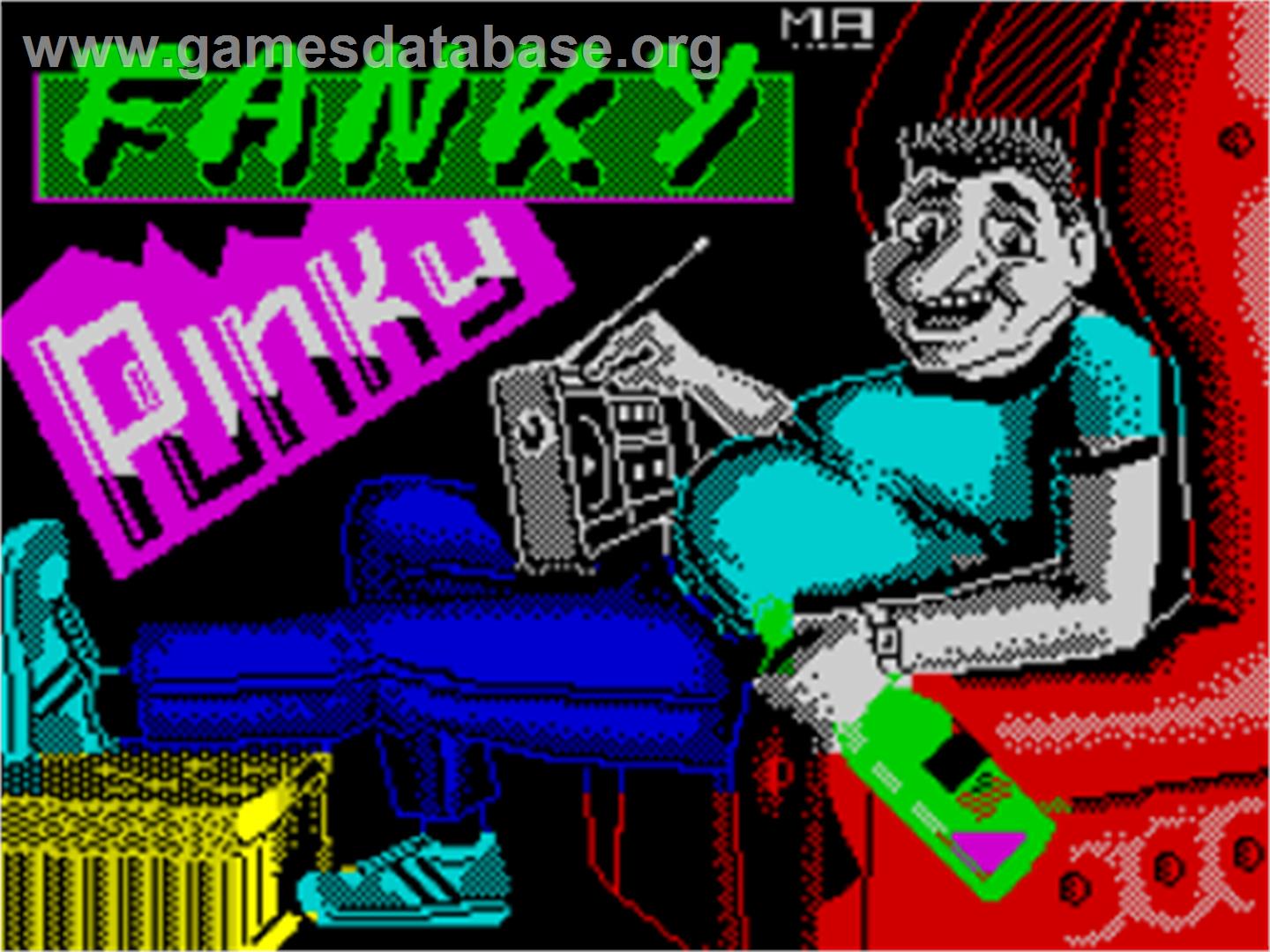 Funky Punky - Sinclair ZX Spectrum - Artwork - Title Screen