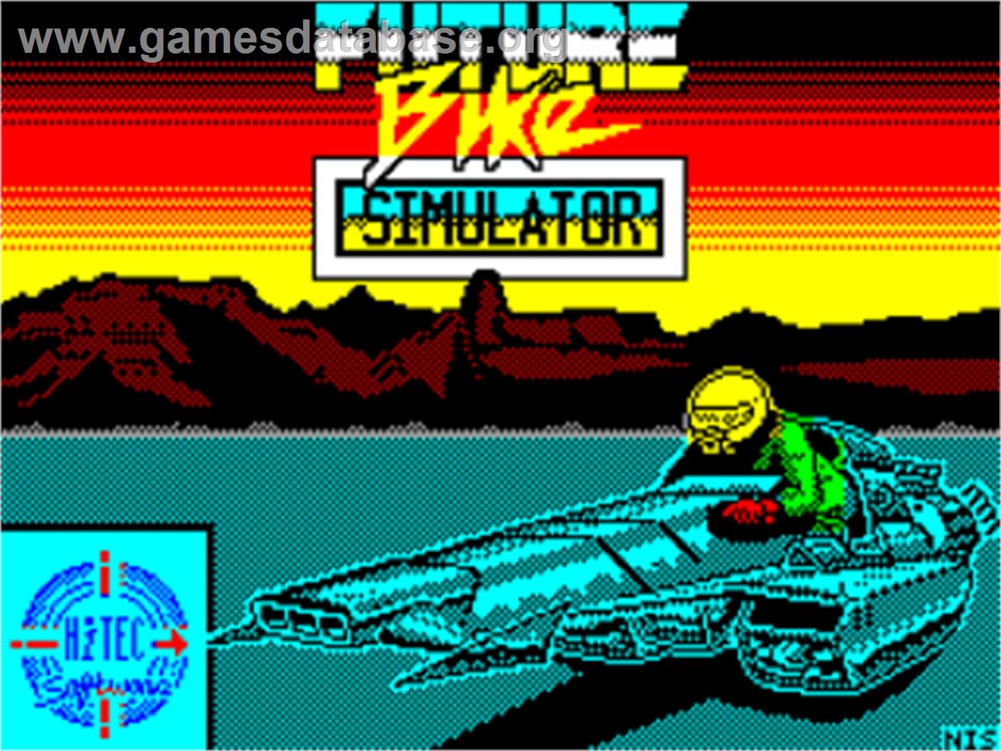 Future Bike Simulator - Sinclair ZX Spectrum - Artwork - Title Screen