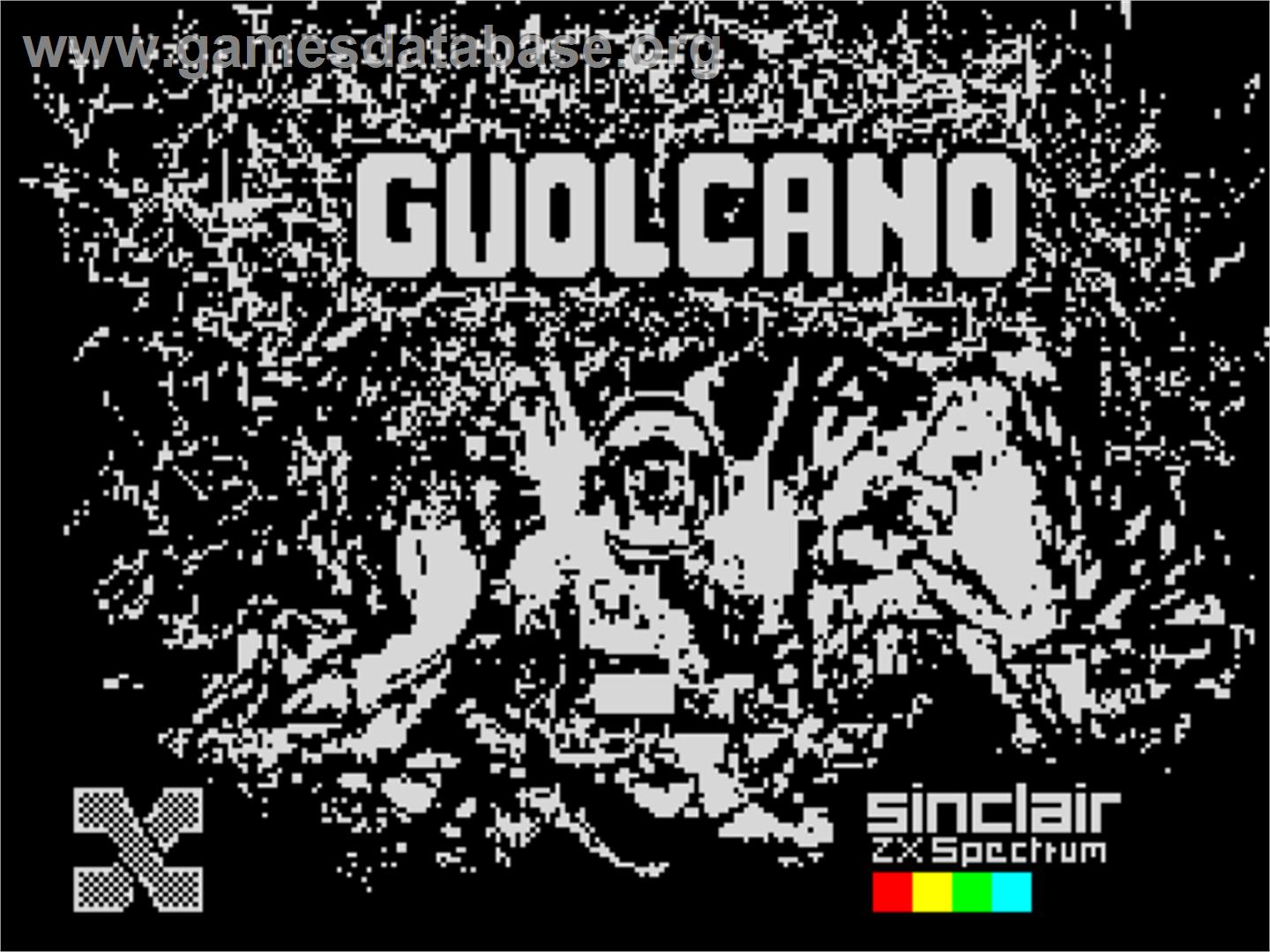GVolcano - Sinclair ZX Spectrum - Artwork - Title Screen