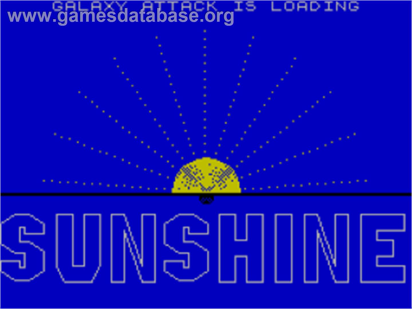 Galaxy Attack - Sinclair ZX Spectrum - Artwork - Title Screen
