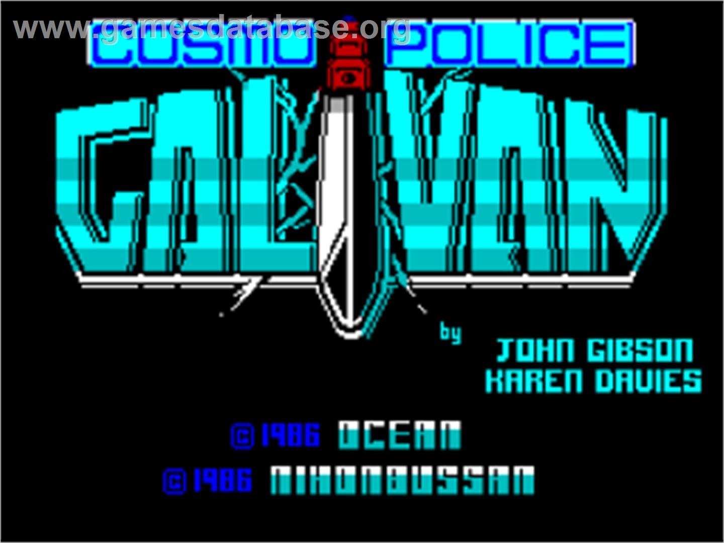 Galivan - Sinclair ZX Spectrum - Artwork - Title Screen