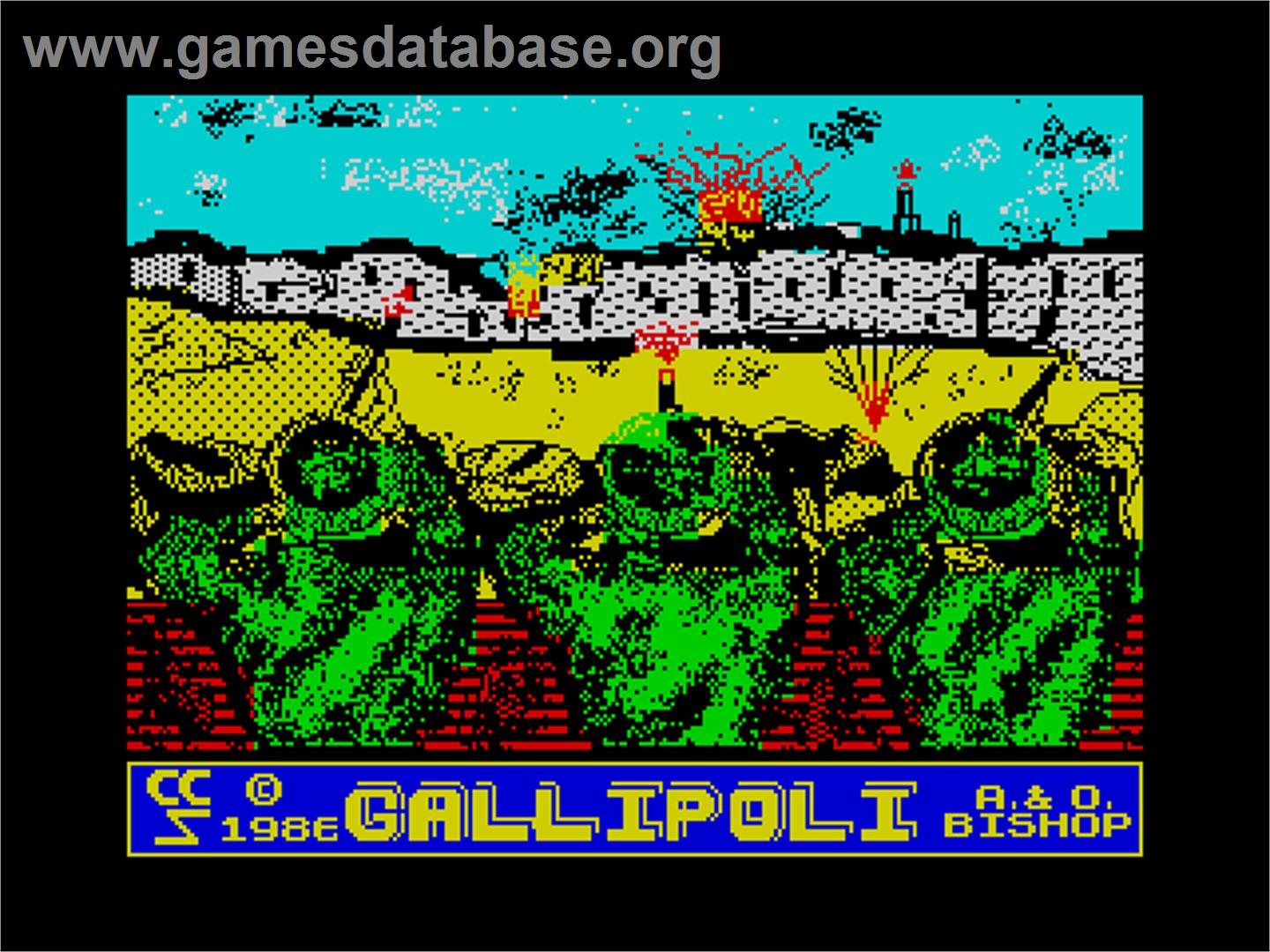 Gallipoli - Sinclair ZX Spectrum - Artwork - Title Screen