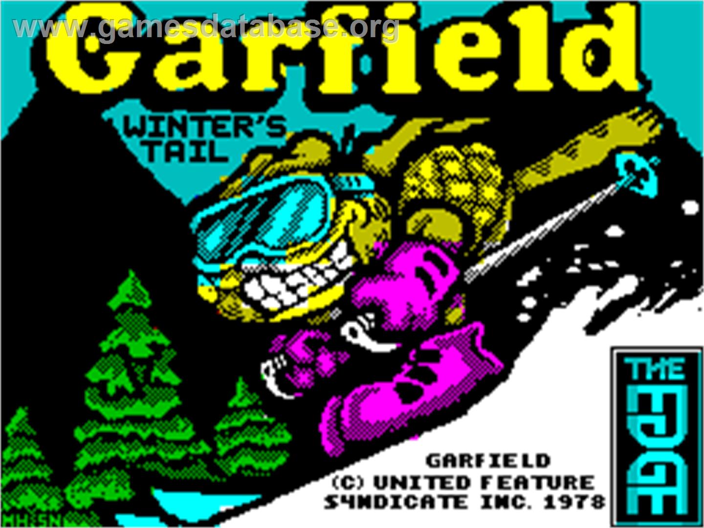 Garfield: Winter's Tail - Sinclair ZX Spectrum - Artwork - Title Screen