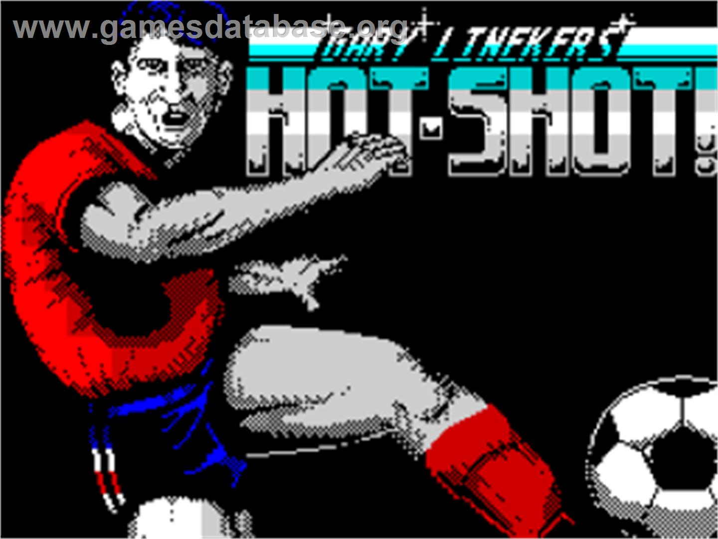 Gary Lineker's Hot-shot! - Sinclair ZX Spectrum - Artwork - Title Screen