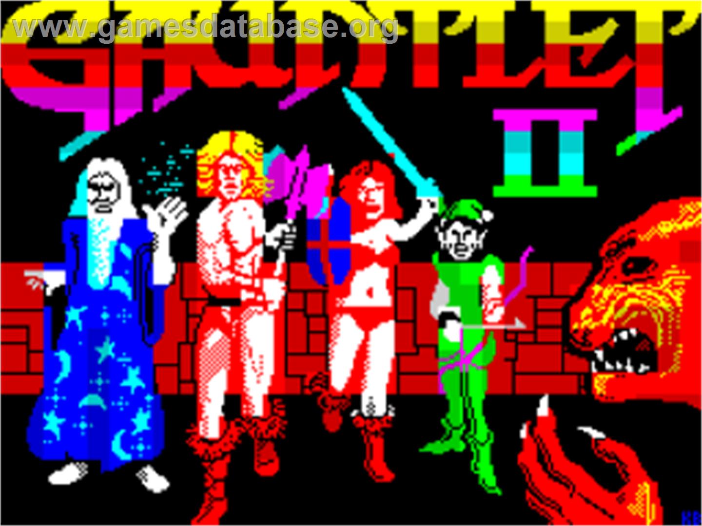 Gauntlet 2 - Sinclair ZX Spectrum - Artwork - Title Screen