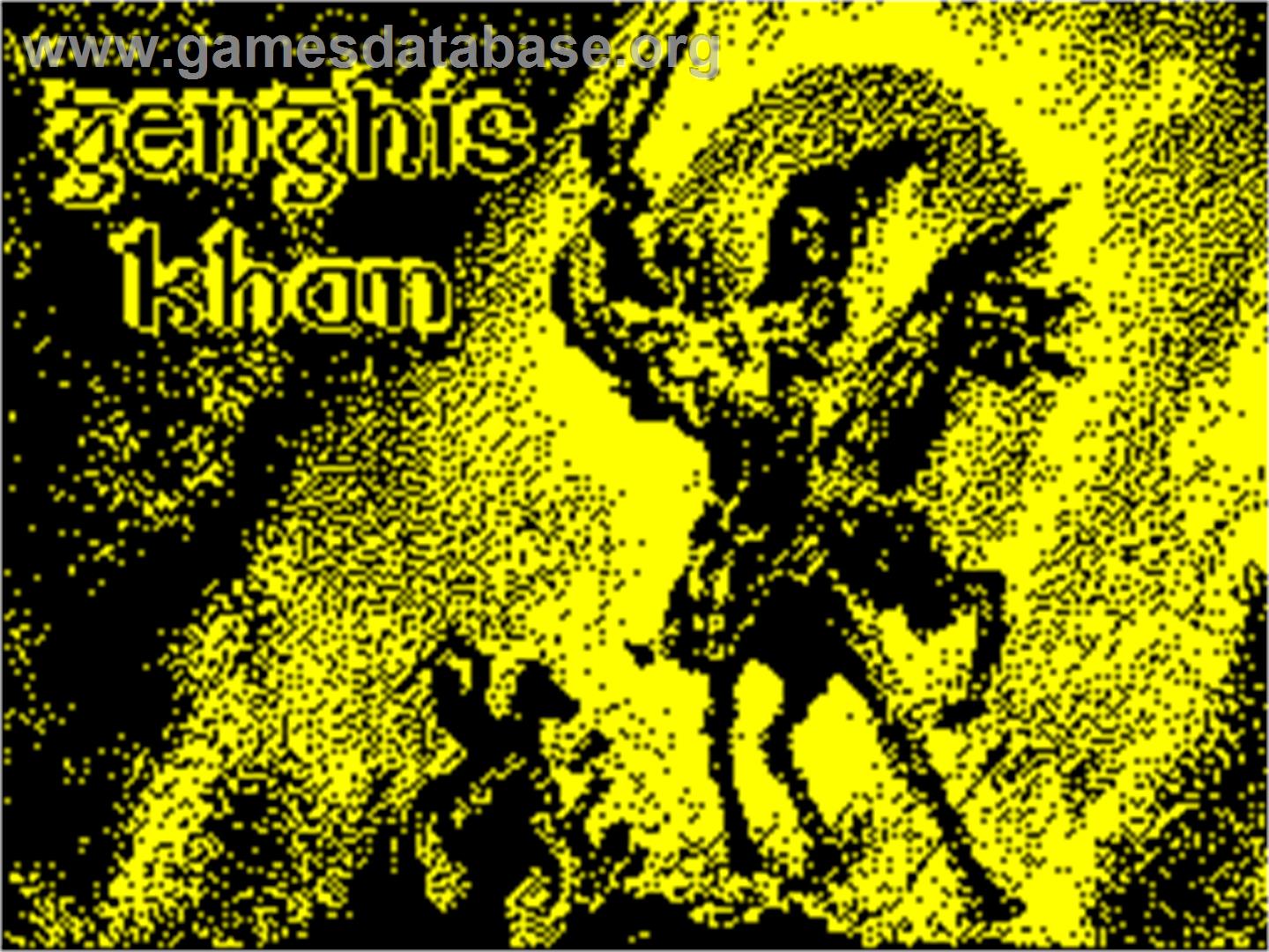 Genghis Khan - Sinclair ZX Spectrum - Artwork - Title Screen