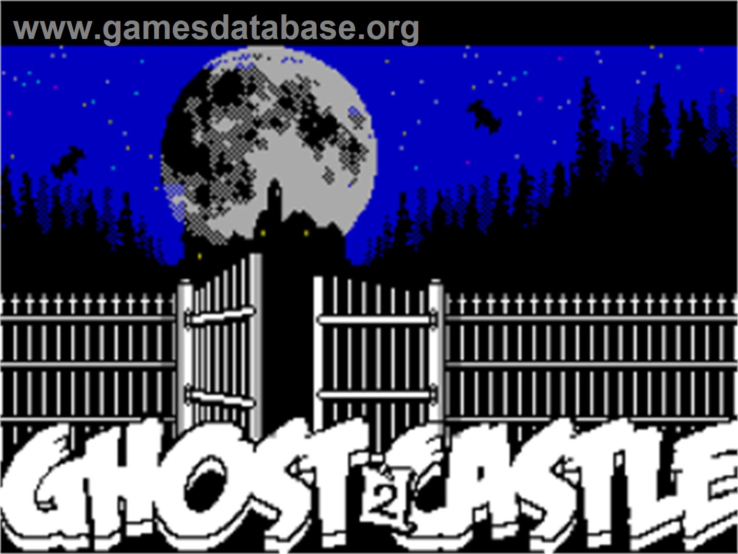 Ghost Castle 2 - Sinclair ZX Spectrum - Artwork - Title Screen