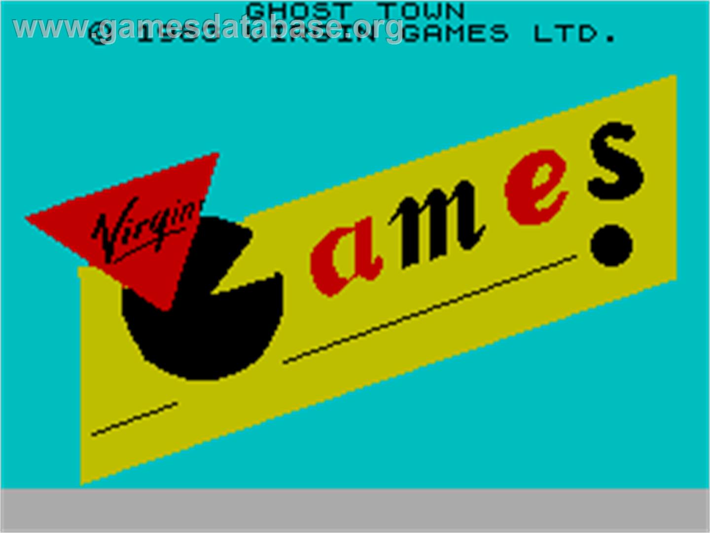 Ghost Town - Sinclair ZX Spectrum - Artwork - Title Screen