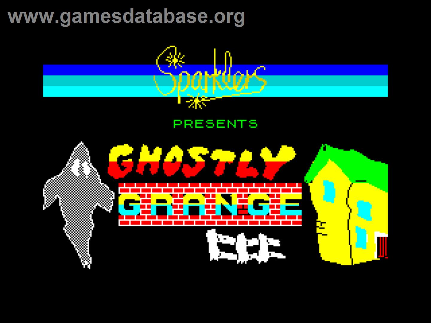 Ghostly Grange - Sinclair ZX Spectrum - Artwork - Title Screen