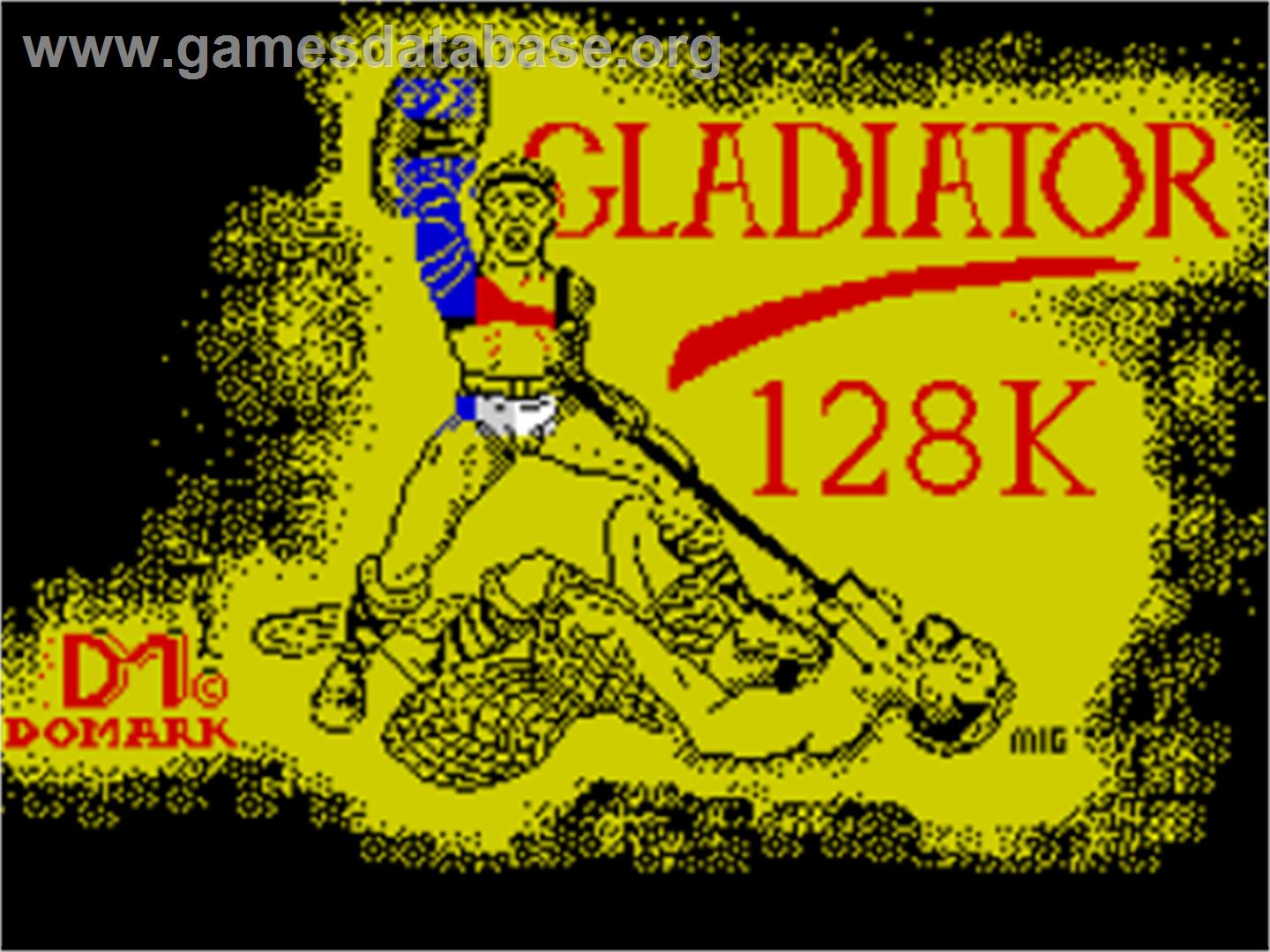 Gladiator - Sinclair ZX Spectrum - Artwork - Title Screen