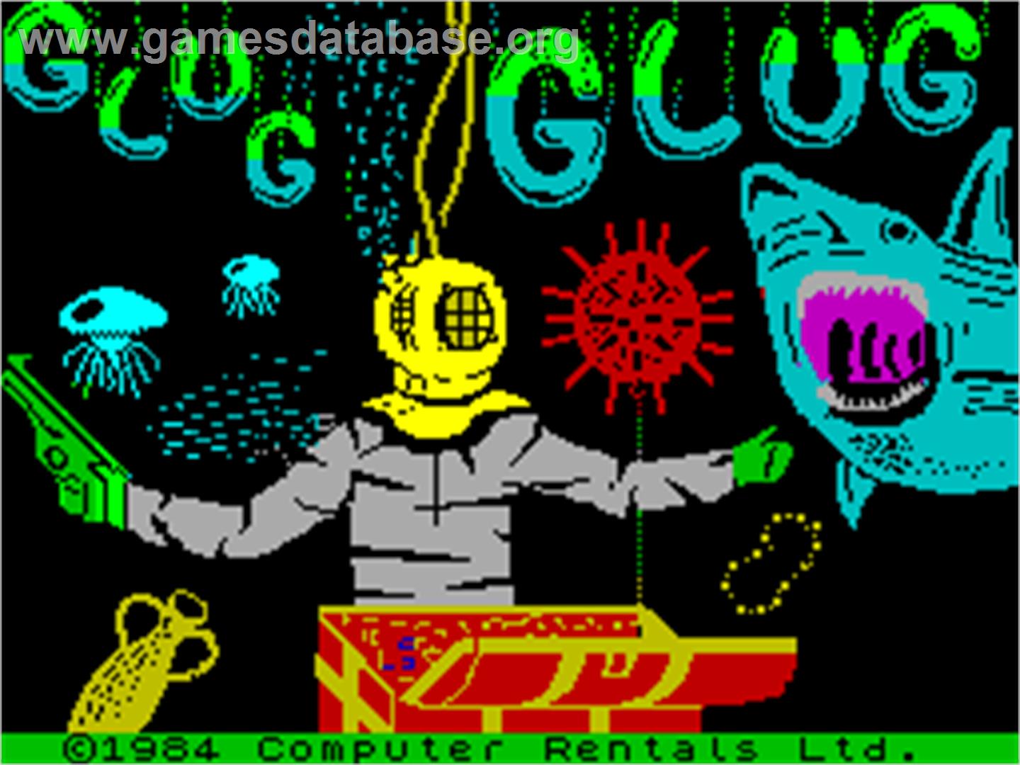 Glug Glug - Sinclair ZX Spectrum - Artwork - Title Screen