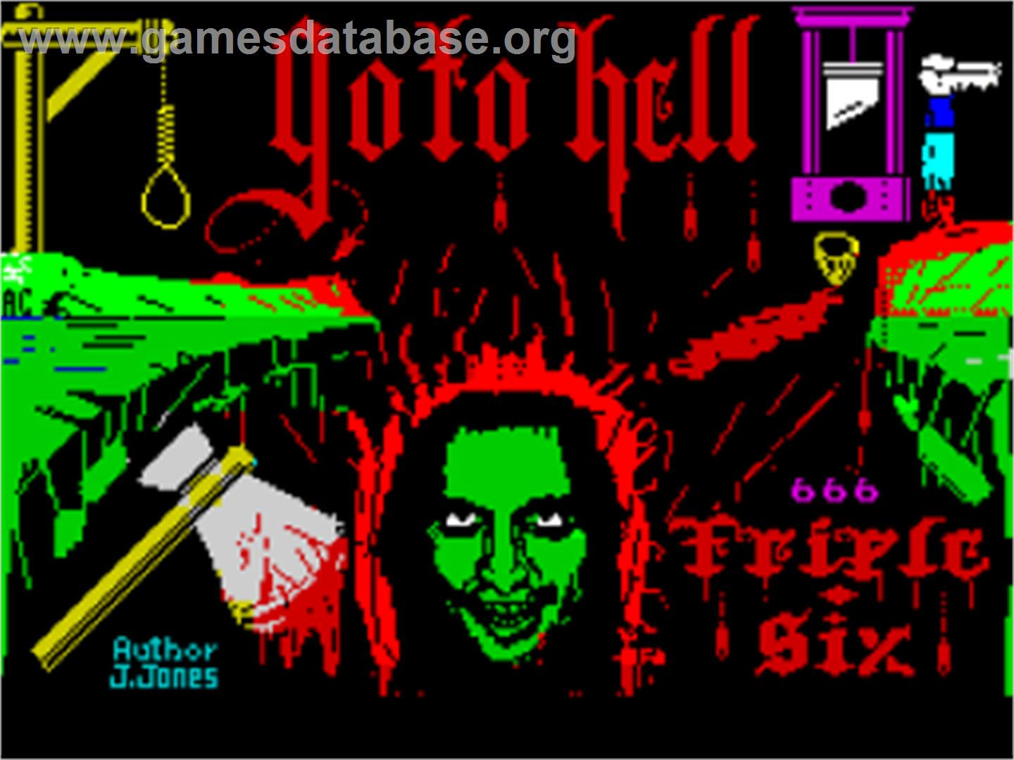 Go To Hell - Sinclair ZX Spectrum - Artwork - Title Screen