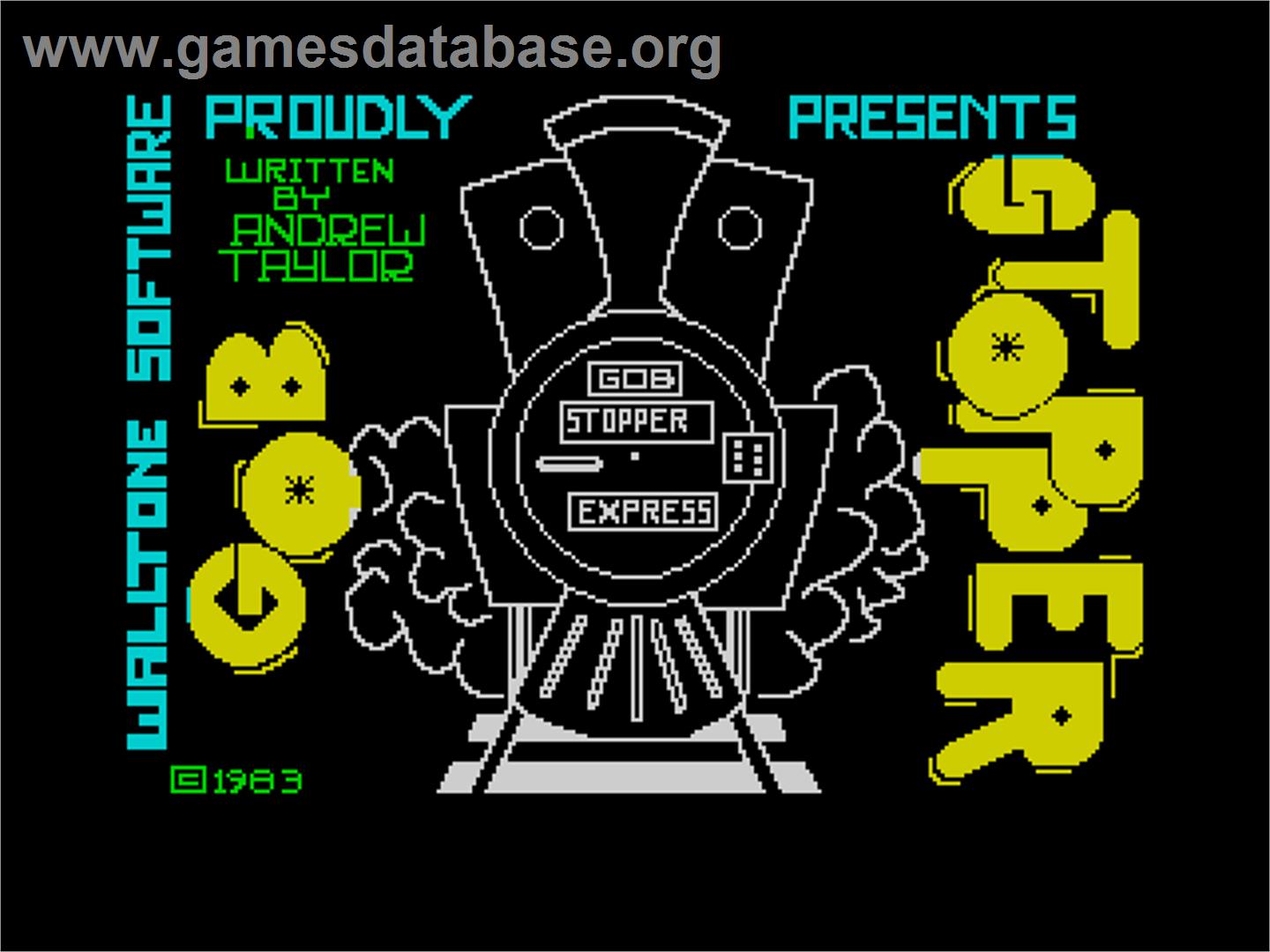 Gobstopper - Sinclair ZX Spectrum - Artwork - Title Screen