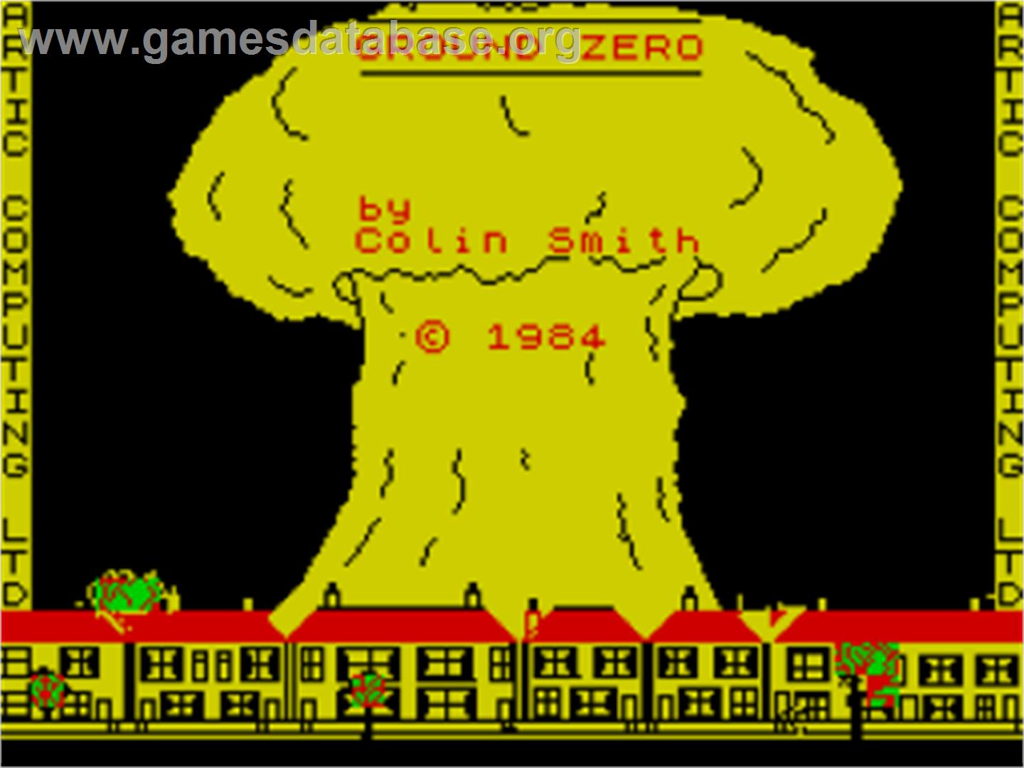 Ground Zero - Sinclair ZX Spectrum - Artwork - Title Screen