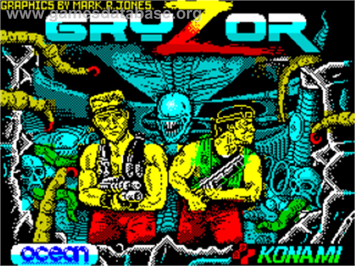 Gryzor - Sinclair ZX Spectrum - Artwork - Title Screen