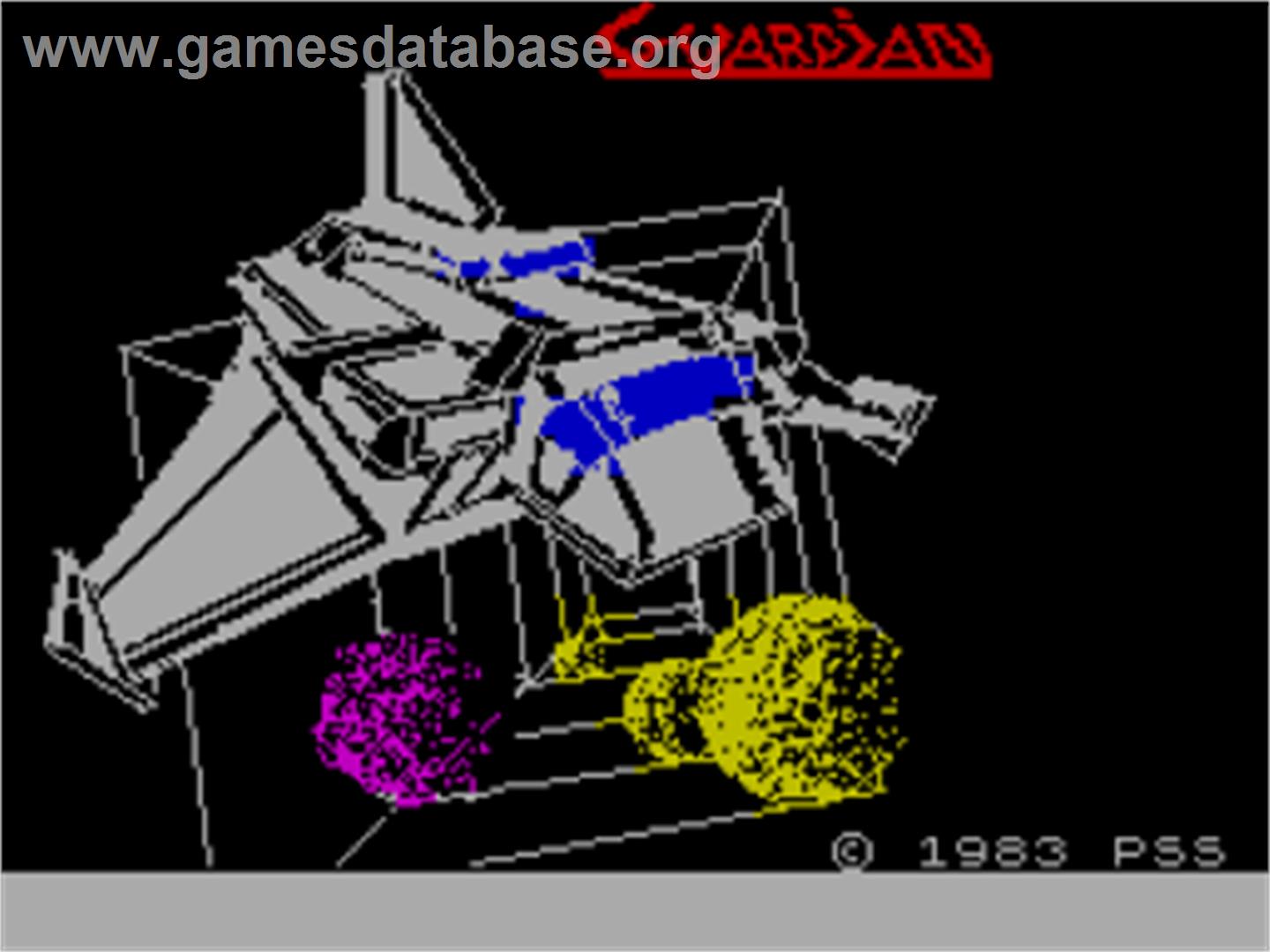 Guardian - Sinclair ZX Spectrum - Artwork - Title Screen