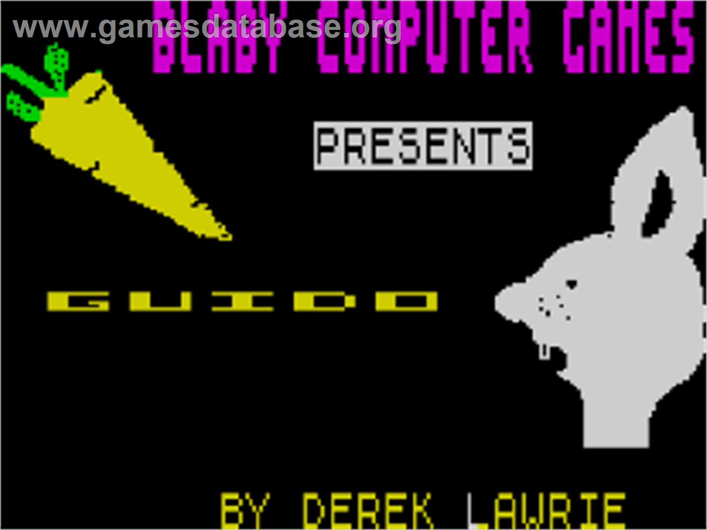 Guido - Sinclair ZX Spectrum - Artwork - Title Screen