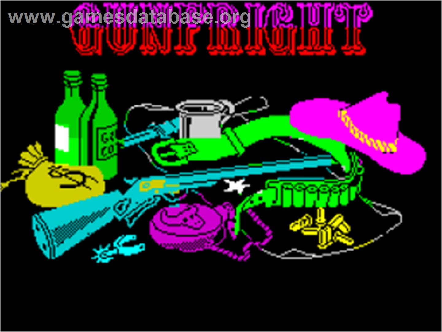 Gunfright - Sinclair ZX Spectrum - Artwork - Title Screen
