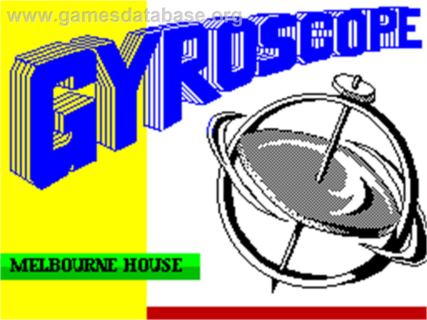 Gyroscope - Sinclair ZX Spectrum - Artwork - Title Screen