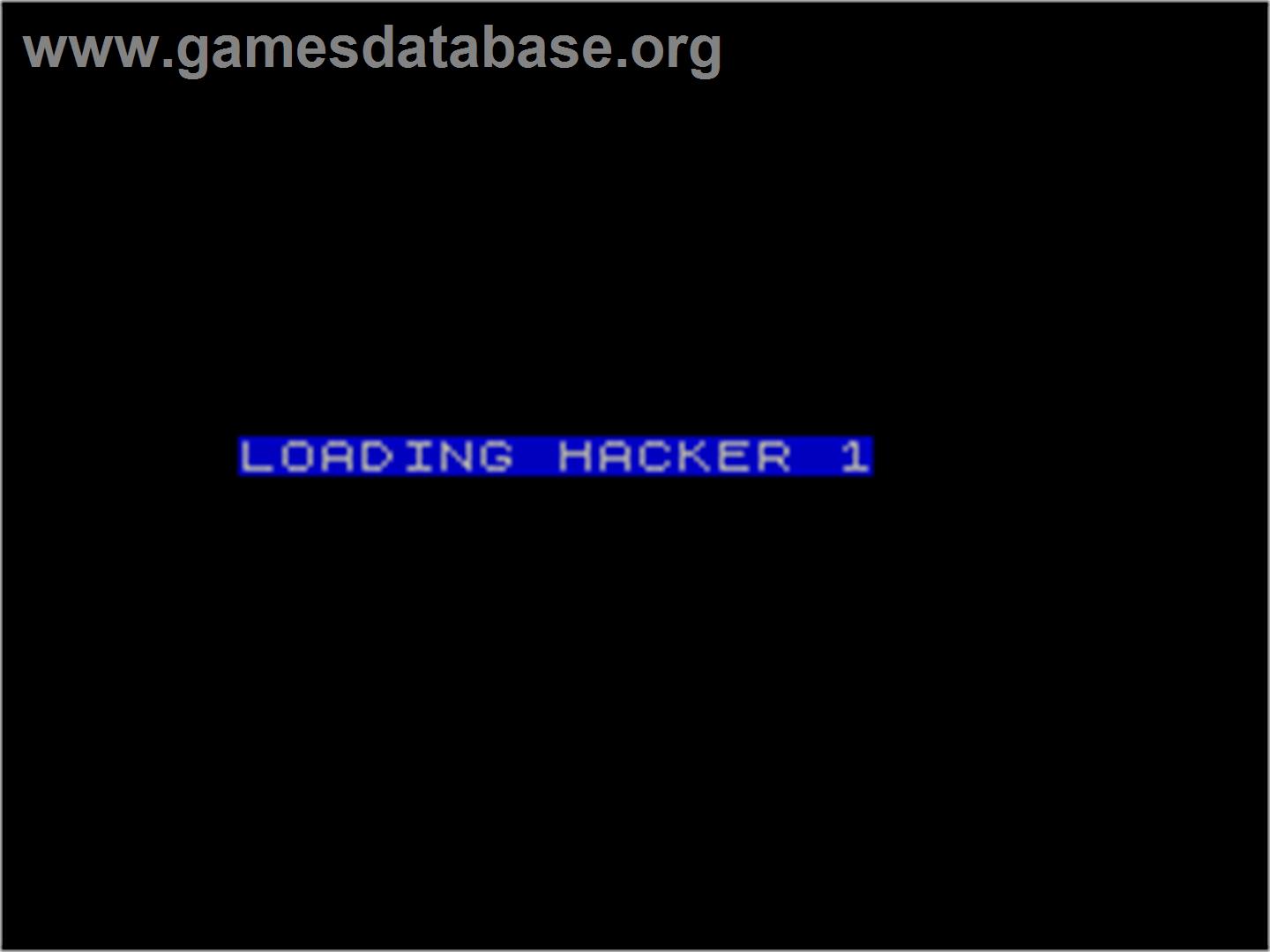 Hacker - Sinclair ZX Spectrum - Artwork - Title Screen