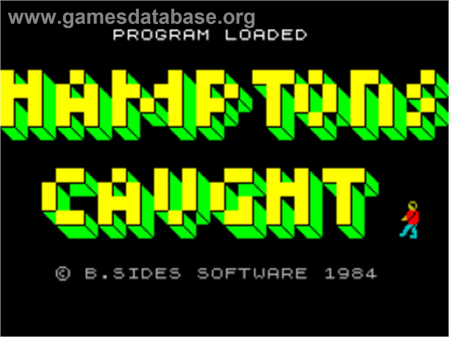 Hampton's Caught - Sinclair ZX Spectrum - Artwork - Title Screen