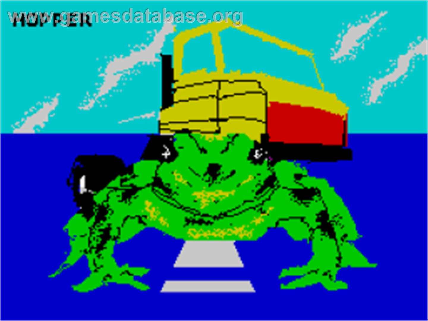 Hopper - Sinclair ZX Spectrum - Artwork - Title Screen