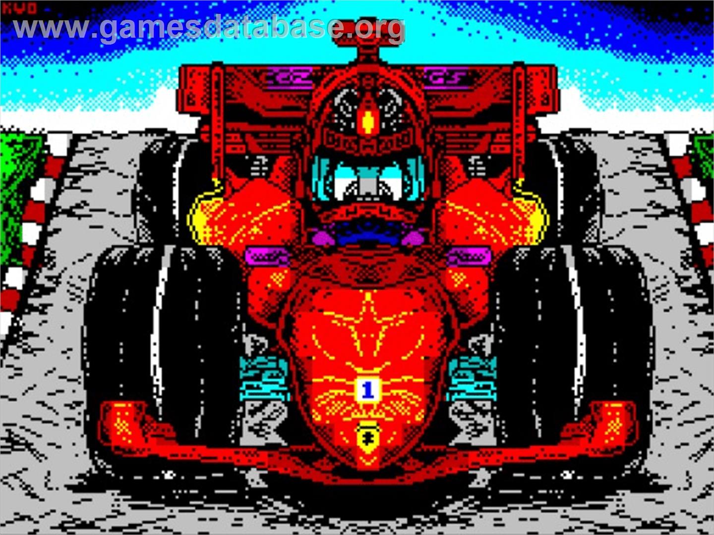 I Need Speed - Sinclair ZX Spectrum - Artwork - Title Screen