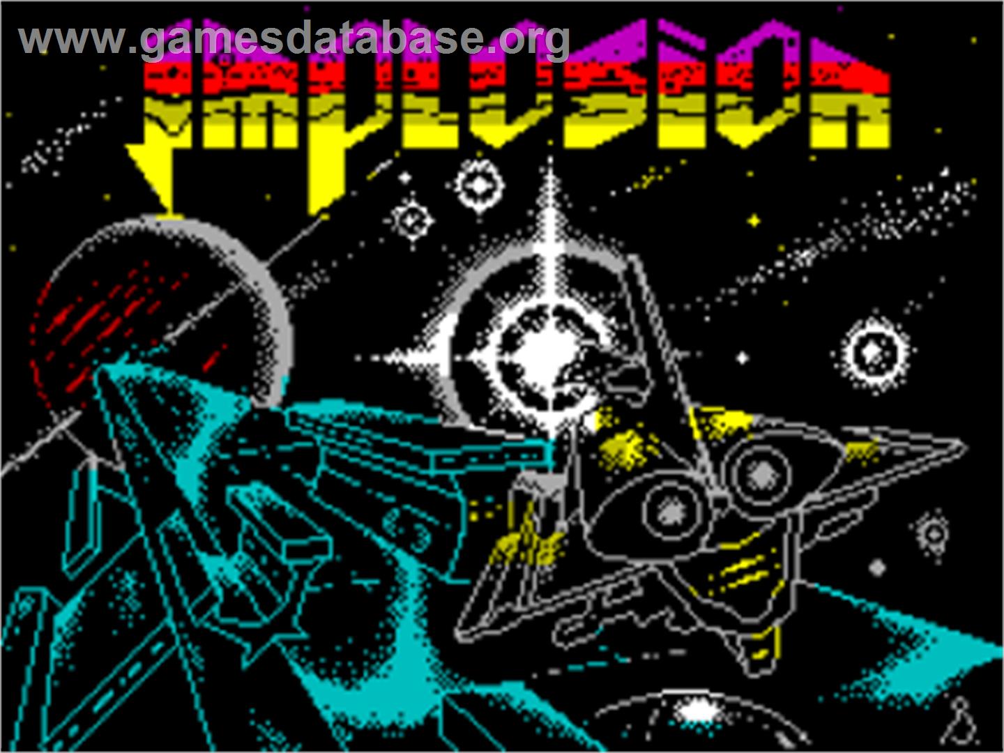 Implosion - Sinclair ZX Spectrum - Artwork - Title Screen