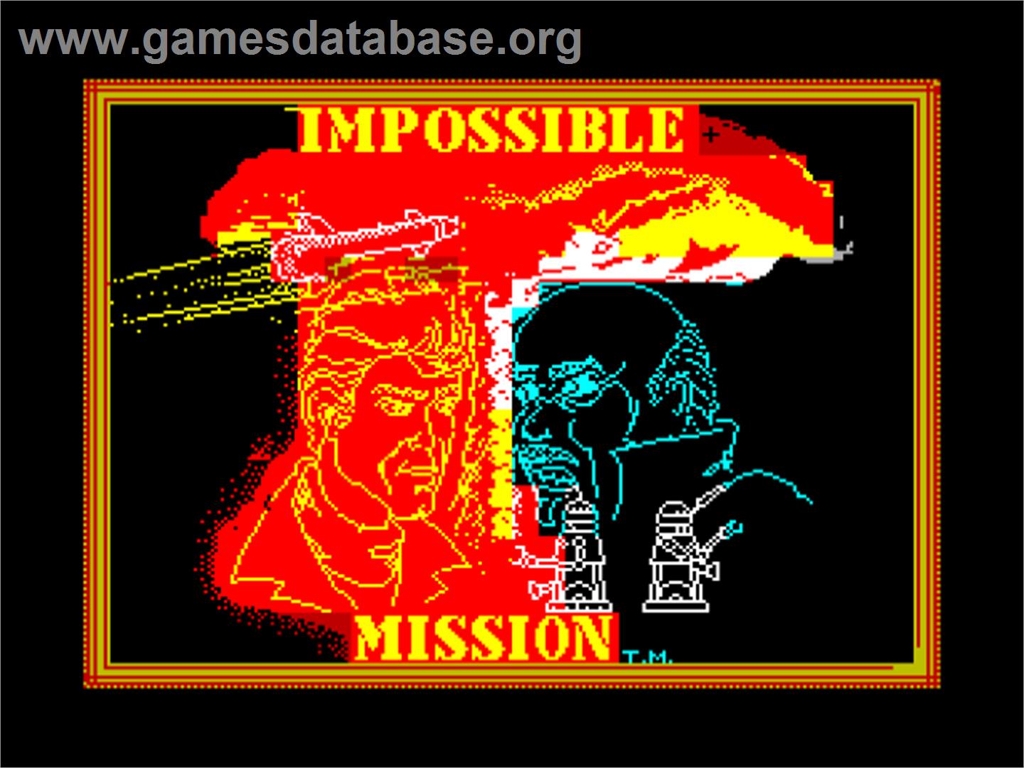 Impossible Mission - Sinclair ZX Spectrum - Artwork - Title Screen