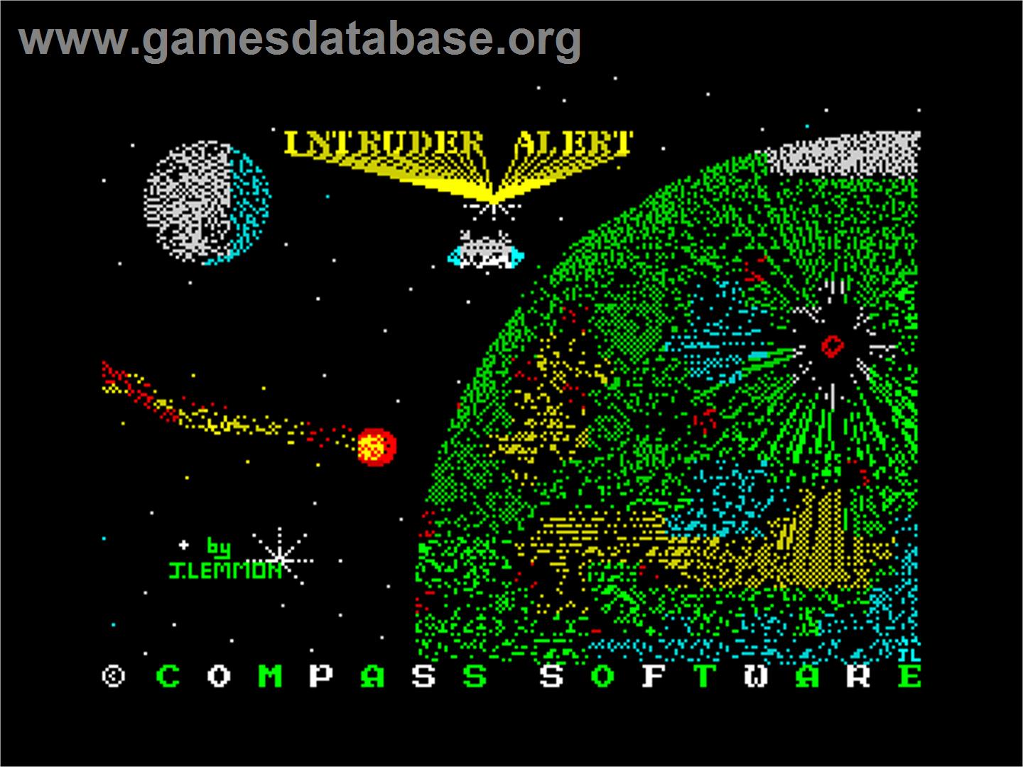 Intruder Alert - Sinclair ZX Spectrum - Artwork - Title Screen