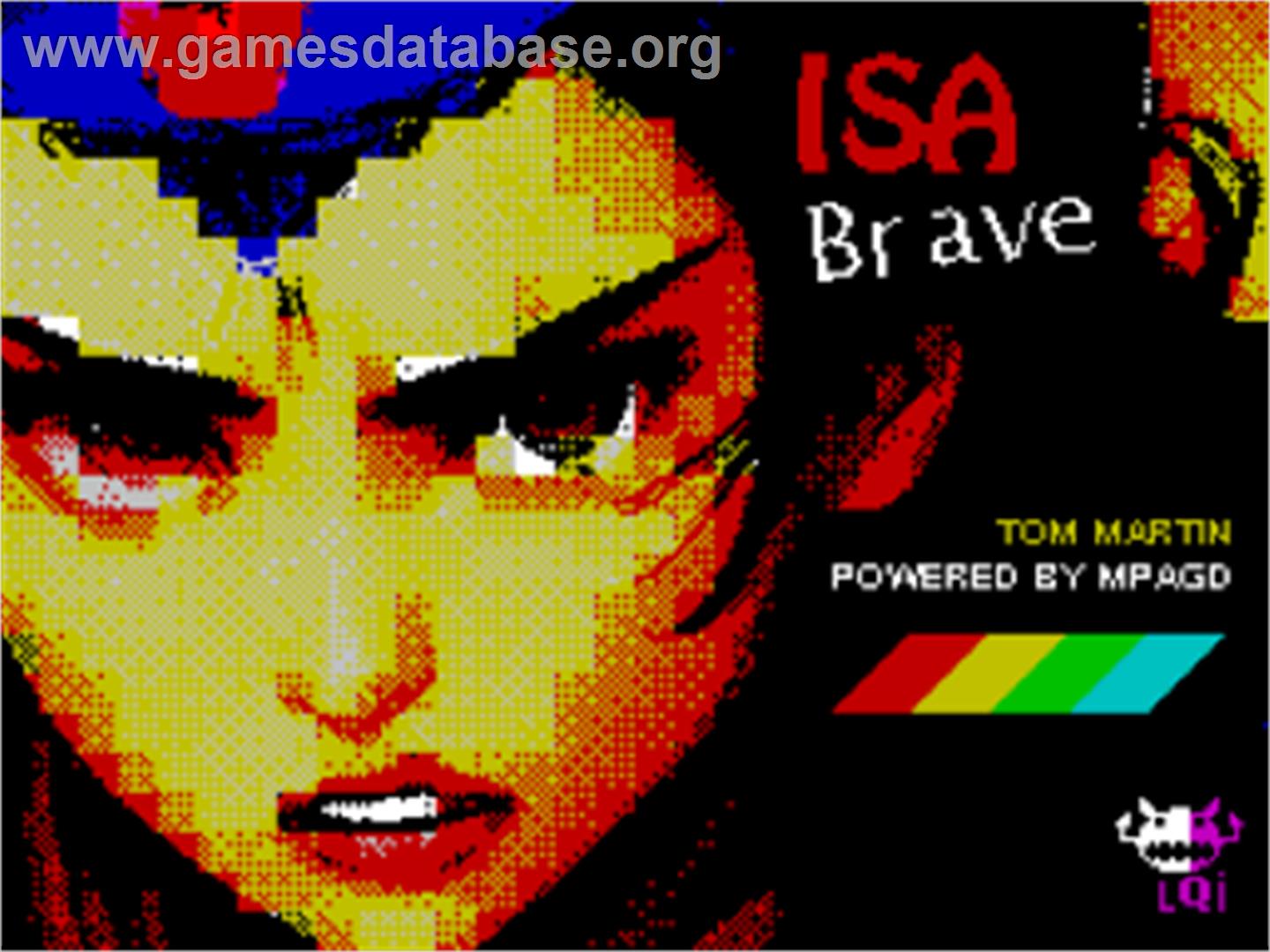 Isa Brave - Sinclair ZX Spectrum - Artwork - Title Screen