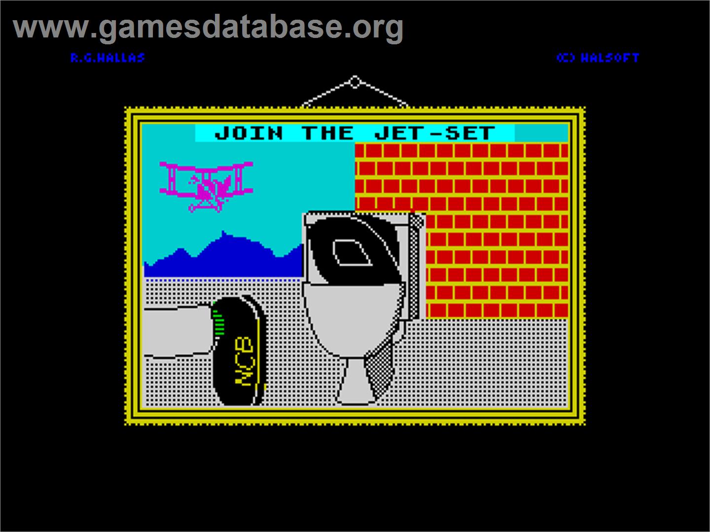 Join The Jet-set - Sinclair ZX Spectrum - Artwork - Title Screen