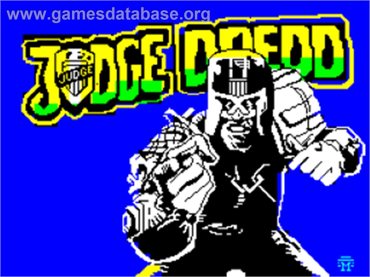 Judge Dredd - Sinclair ZX Spectrum - Artwork - Title Screen