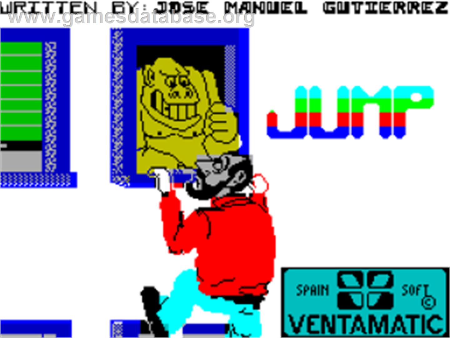Jump - Sinclair ZX Spectrum - Artwork - Title Screen