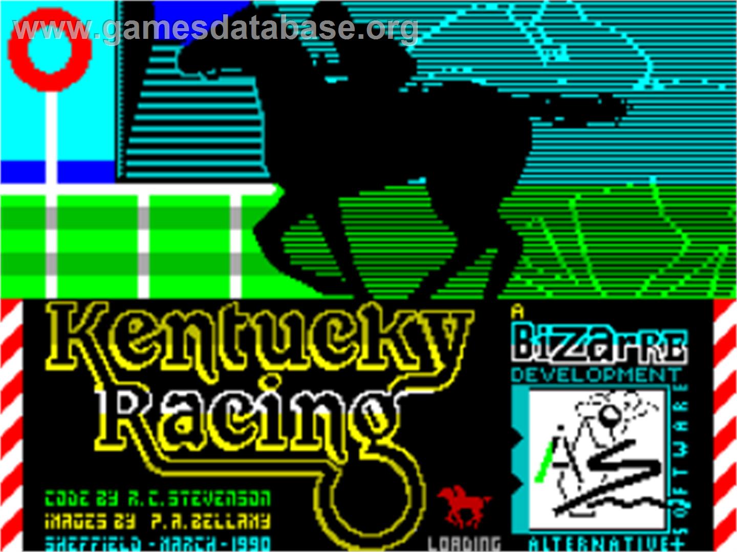 Kentucky Racing - Sinclair ZX Spectrum - Artwork - Title Screen