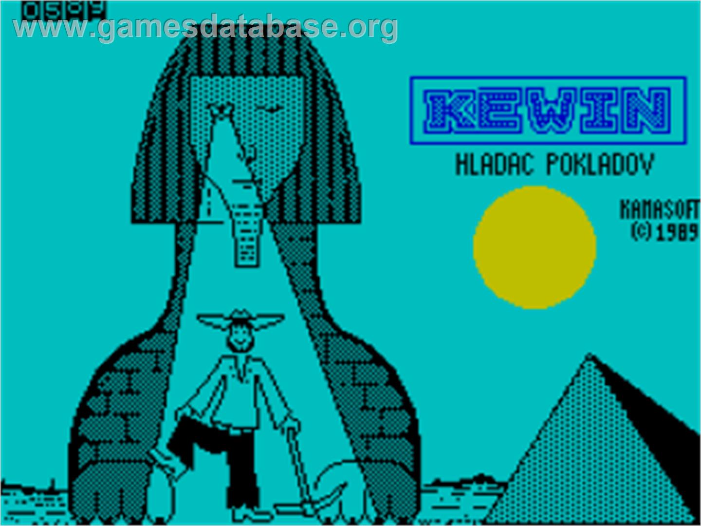 Kewin 2 - Sinclair ZX Spectrum - Artwork - Title Screen
