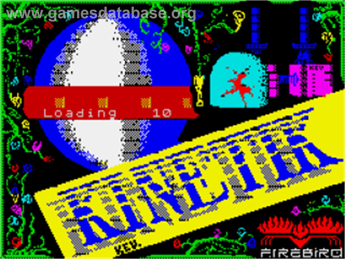 Kinetik - Sinclair ZX Spectrum - Artwork - Title Screen