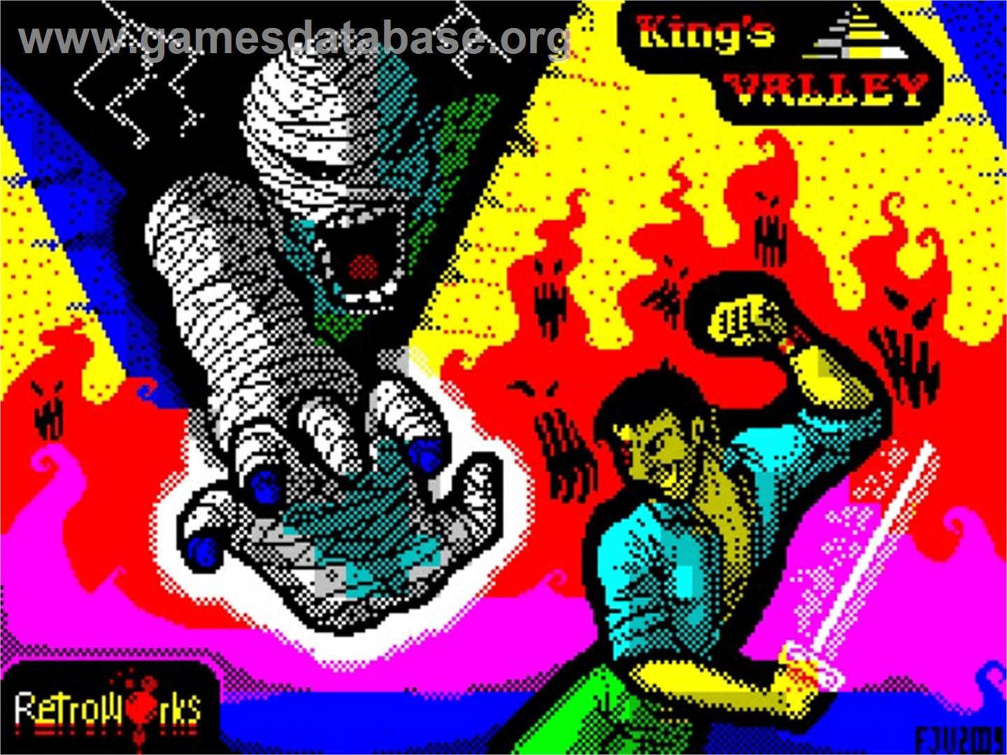 King's Valley - Sinclair ZX Spectrum - Artwork - Title Screen