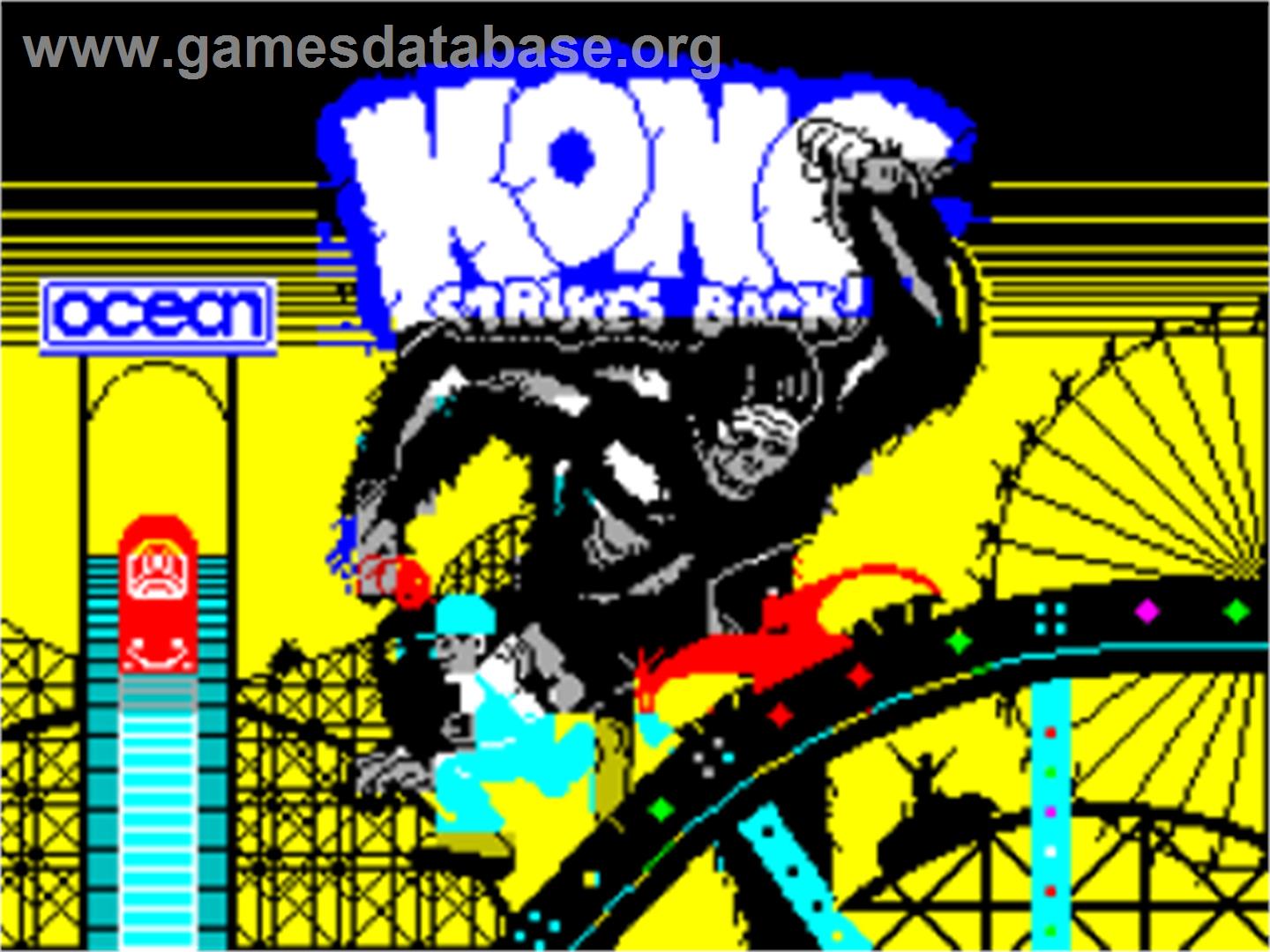 Kong Strikes Back - Sinclair ZX Spectrum - Artwork - Title Screen