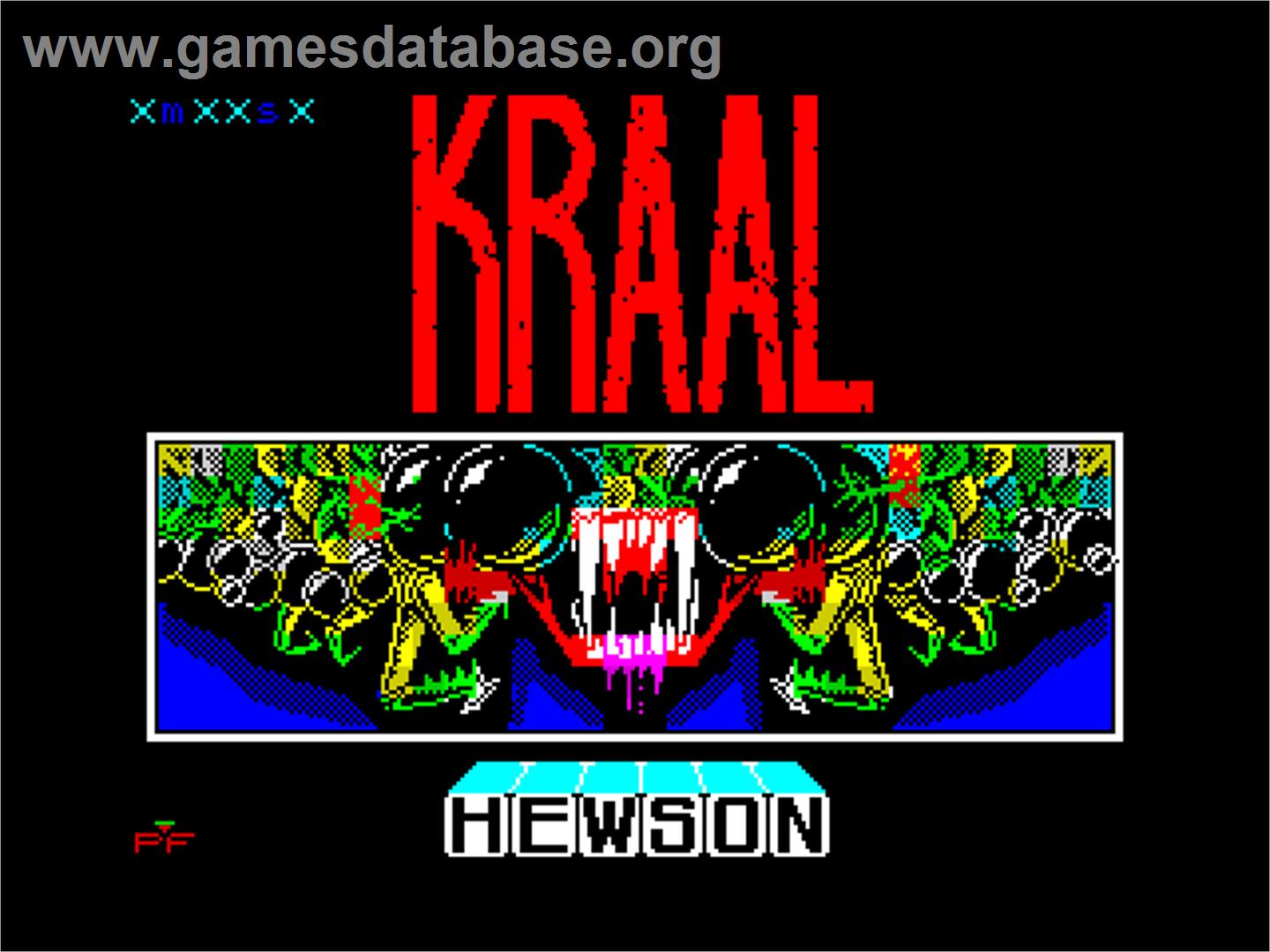 Kraal - Sinclair ZX Spectrum - Artwork - Title Screen
